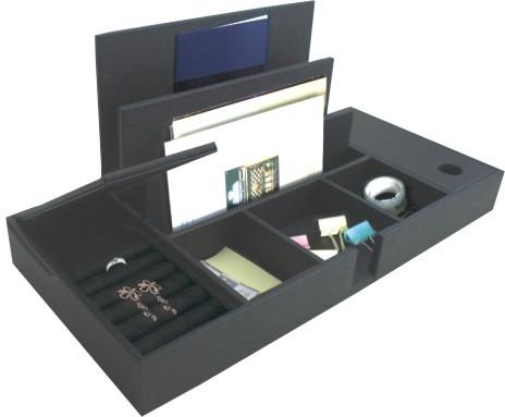 Buy cheap Hotel Guestroom Leather Stationery Box With Lid Customized from wholesalers