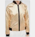 Buy cheap Women Fashion Gold Quilted Ma1 Bomber Jacket Autumn Waterproof Lightweight from wholesalers
