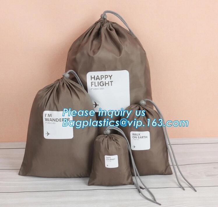 Nylon folding pocket foldable polyester shopping bag,Fashionable 420D Custom Logo Polyester Drawstring Bag bagease pack