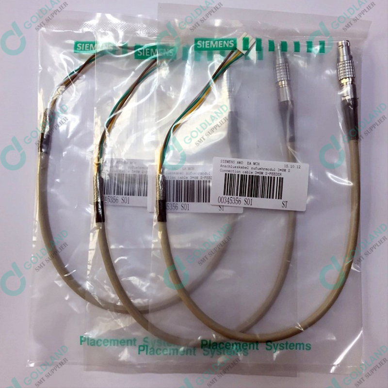 SMT Siemens S series 3x8mm Feeder part ASM Siplace Connection Cable 00345356 used Siemens pick and place machine feeder