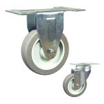 3inch Grey Wheel Threaded Stem Swivel Head TPR Light Duty Casters