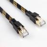 Buy cheap Stable RJ45 Cat8 Patch Cable Nylon Braided Black Yellow High Speed from wholesalers