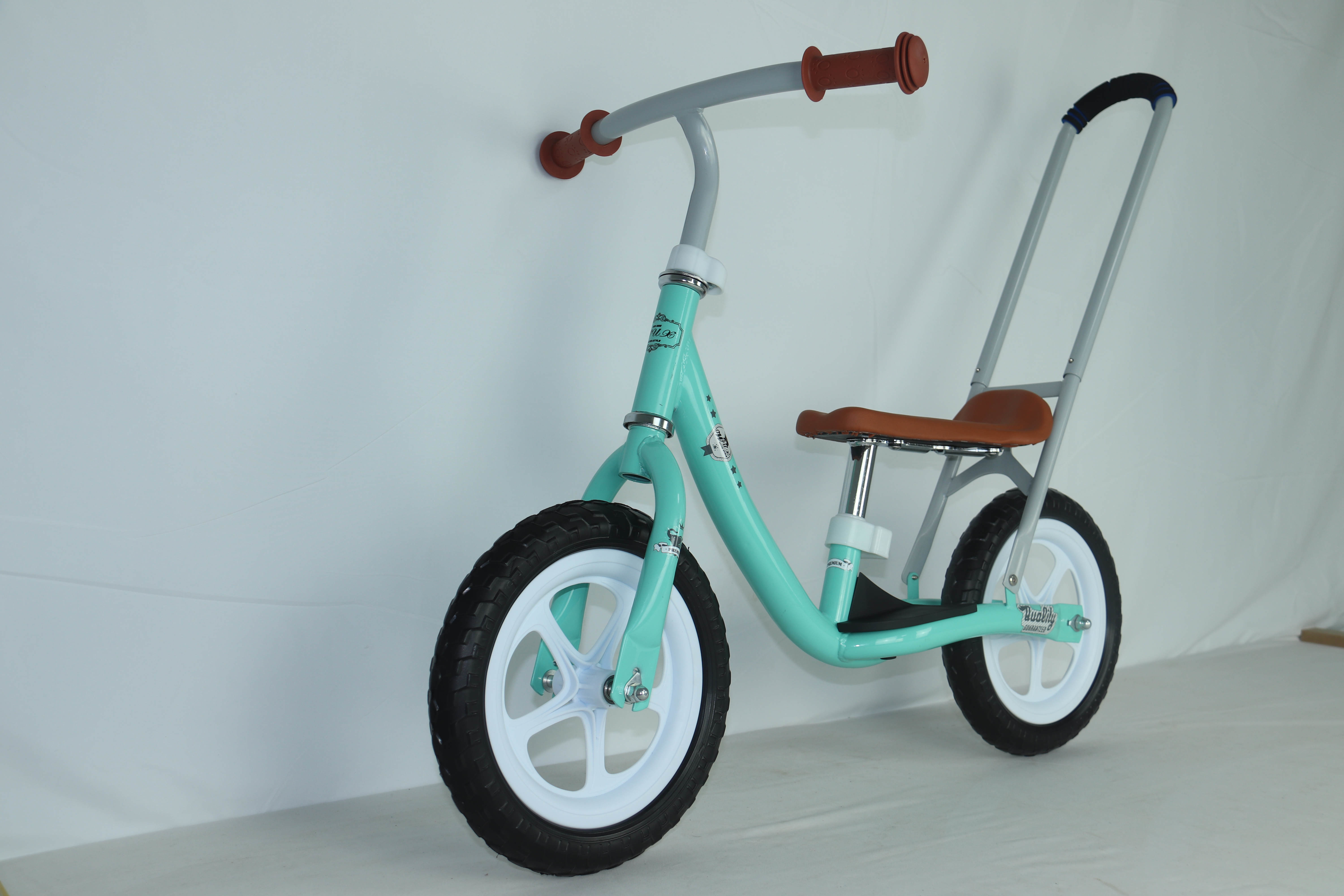 50KG Load EVA Wheels Kids Scooter Bike With Parents Push Handle