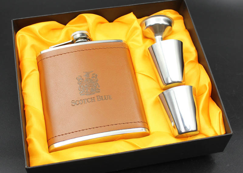 7 Oz Small Wine Pot Pocket Hip Flask High End Set Adult Use Logo Printed