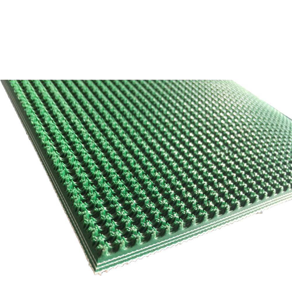 2.0mm Green Industrial Rough Surface PVC Conveyor Belt for High Flexibility