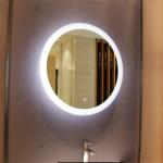Wall Mounted Lighted Mirror 5mm Copper Free Silver Mirror Glass for Hotel Home