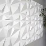 Luxury Living Room TV Background 500mm*50mm PVC 3D Wall Panel with Modern Design
