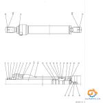 Kobelco SK350-8 SK350-9 Excavator Arm Cylinder LC01V00054F1 Hydraulic Parts
