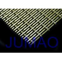Buy cheap Golden Decorative Architectural Metal Fabric Rust Resistance With 43% Open Area product
