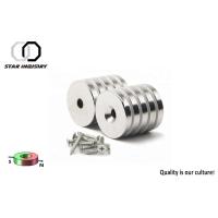 Buy cheap Car Neodymium Disc Countersunk Hole Magnets D25.4 x 4.95 x 12.7mm For Electric product