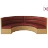 Buy cheap Round 2.8cbm Tufted Wood Restaurant Booth Plywood PU Leather Material from wholesalers
