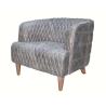 Buy cheap Vintage Style One Seat Tufted Leather Sofa Diamond Shape from wholesalers