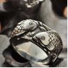 Buy cheap Sterling Silver Women's Men's Band Ring Thai Vintage Fish Style 925 Siver Ring (R603084) from wholesalers