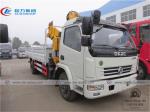 Dongfeng Duolicar 4T 5T Folding Arm Hydraulic Boom Truck Crane
