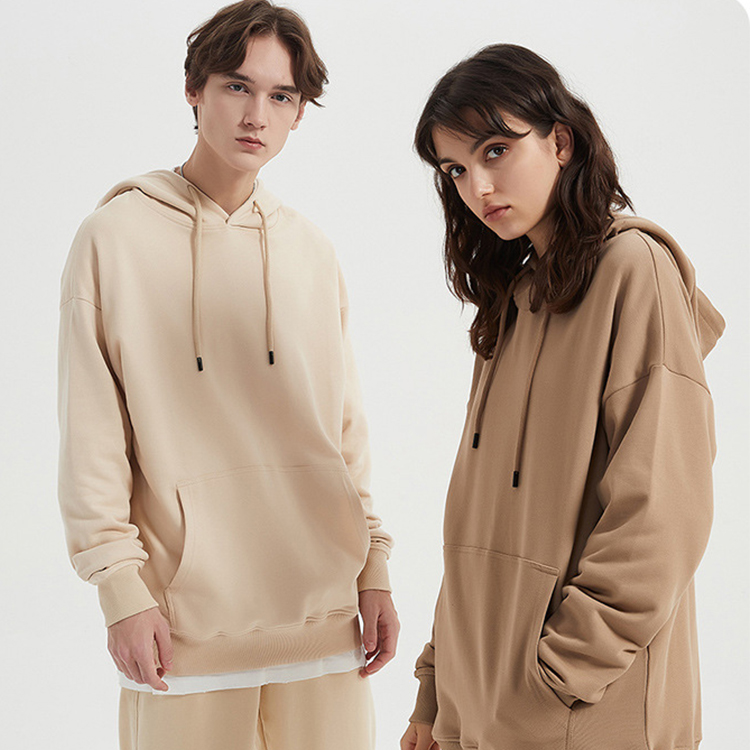 Custom Streetwear Thin Drawstring 350g Sweatshirts Slim Fit Graphic Polyester 100% Cotton Moletons Unisex Hoodie With Pocket