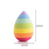 Buy cheap 1 PCS Soft Hydrophilic Rainbow Makeup Sponge BB Cream Beauty Egg Wholesale Puff Wet Dry Dual Use Face Foundation Powder from wholesalers