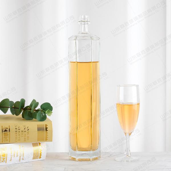 Buy cheap 750ml Glass Wine Bottle with Lid Body Material Glass Logo Acceptable Customer's Logo from wholesalers