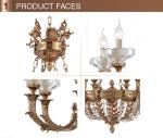 hinkley brass chandeliers Lighting Fixtures For Hotel Project Lamp (WH-PC-30)