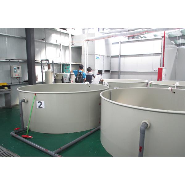 Galvanized Steel Pipe Circular RAS Fish Tank 10 Meter Fresh Water Automatic Feeding