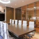 Restaurant room divider metal screen decorative partitions with color finish