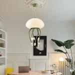 Cream style designer jellyfish chandelier minimalist and creative living room