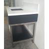 Buy cheap 304# polished finish stainless steel metal hotel bathroom vanity cabinet /bathroom cabinet from wholesalers
