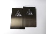 Luxury Electroplated Matte IP Black Metal Business Card Brushed Finished