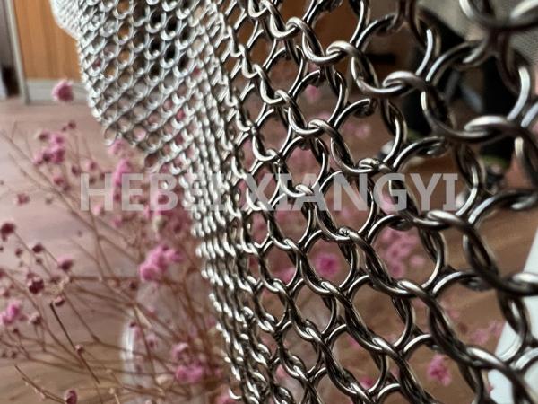 Buy cheap 7mm Metal Coil Drapery Weld Stainless Steel Chain Link Ring Chainmail Decorative from wholesalers