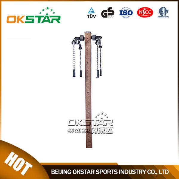 Buy cheap outdoor gym equipment equipment park wood outdoor arm stretcher from wholesalers