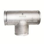 Equal Cross Stainless Steel Grooved Fittings Rustproof Zinc Plated Surface