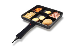 6 In 1 Multi Section Frying Pan 38x32cm Plate Size