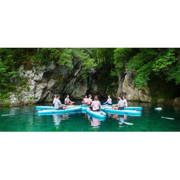 Fitness Venus Hub 8 places Customized Inflatable SUP Platform Paddle board Docking Station YOGA DOCK