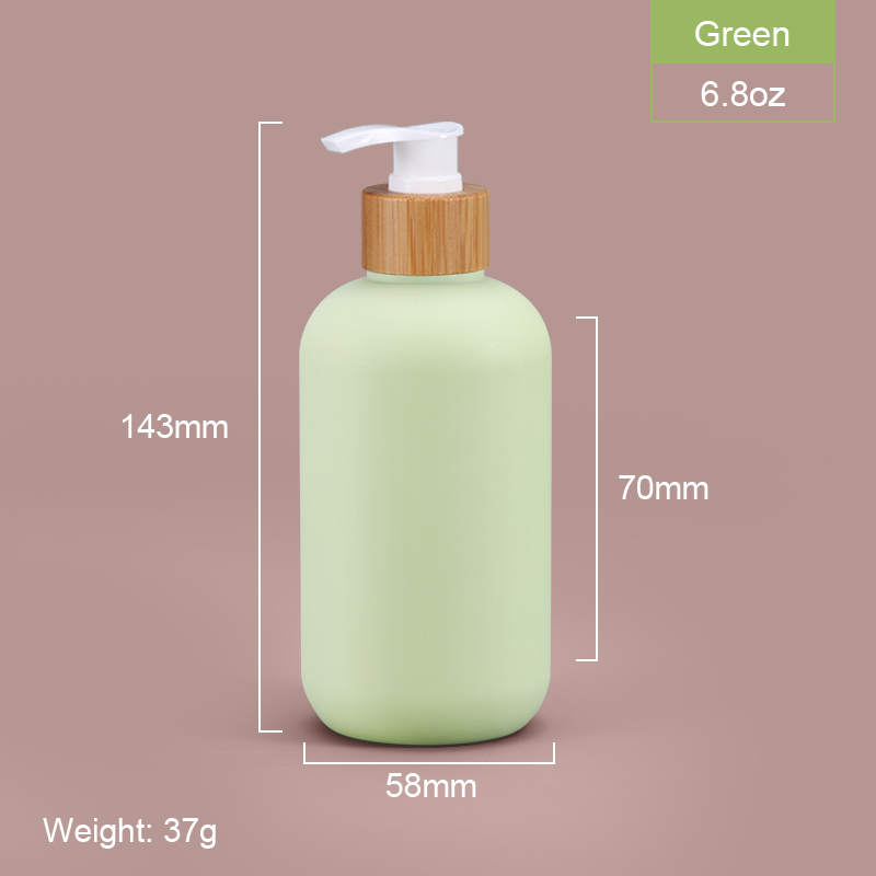 400ml 500ml Soft Touch Cosmetic Squeeze Bottle With Bamboo Lid For Shampoo Body Butter Lotion