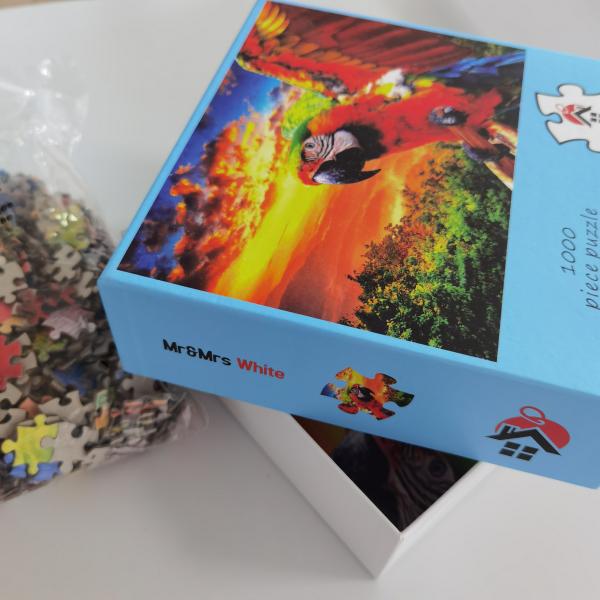 Buy cheap OEM Custom Paper Jigsaw Puzzles ODM Children Cartoon Scenery 19.5x17cm from wholesalers