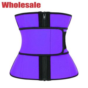 Buy cheap OEM Purple Single Belt Latex Hourglass Waist Trainer With Zipper product