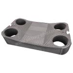 Nickel Alloy Vicarb Heat Exchanger Plates With Gasket 0.6mm Thickness