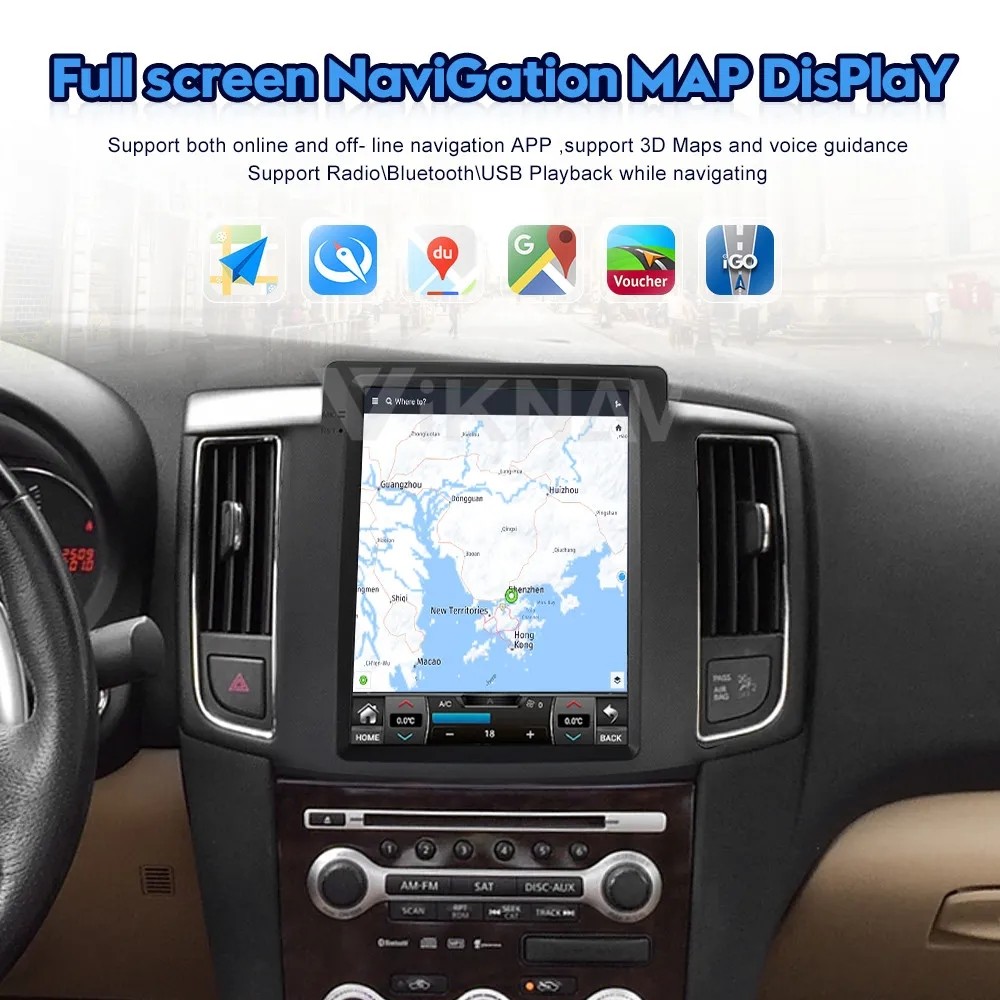 10.4 Inch Touch Screen Car radio For 2008-2012 Nissan MAXIMA Navigation GPS Multimedia Player Wireless Carplay 4G