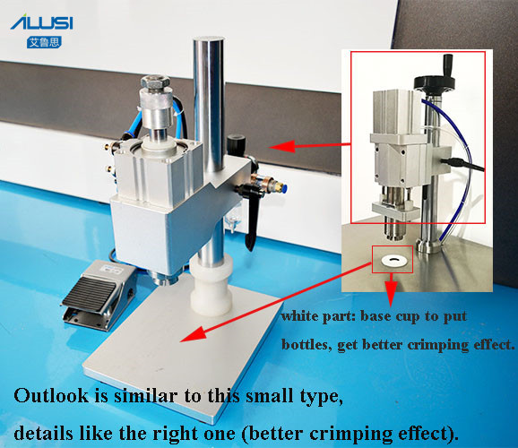 Semi Automatic Vial Crimper Crimping Machine for Ampoule Bottle 20-50pcs/min