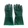 Buy cheap 35cm Cold Weather PVC Gloves Flock Cotton Lined Dark Green PVC Heavy Duty Gloves from wholesalers