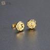 Buy cheap Takahashi Goro Titanium Steel Jewelry 18k Gold Plated Stud Earrings Flying Eagle from wholesalers