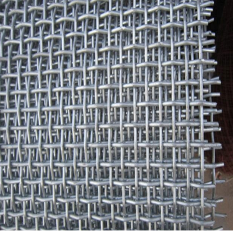 Heavy Industry hot dip galvanized square crimped wire mesh anping for building