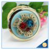 Buy cheap Shinny Gifts Luxury Crystal Cosmetic mirror Round Shape Metal Pocket Mirror from wholesalers