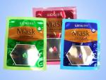 Zipper Cosmetic Bags Facial Mask Packaging Matt OPP Three side seal