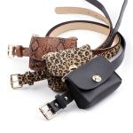 Waist Bag Female Girdle Leopard Stripe 2 In 1 Ladies Belt Bag Waist Bag Belt