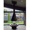 Buy cheap High Style Luxury Glass Art Rotating Fireplace Furniture Carbon High Grade Black Modern Steel Round Furniture from wholesalers