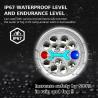 Buy cheap Red Blue DRL LED Motorcycle Headlight IP67 6 Inch CM125 Water Lamp from wholesalers