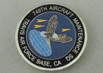 Aircraft Maintenance SQ Personalized Coins By Zinc Alloy Die Casting