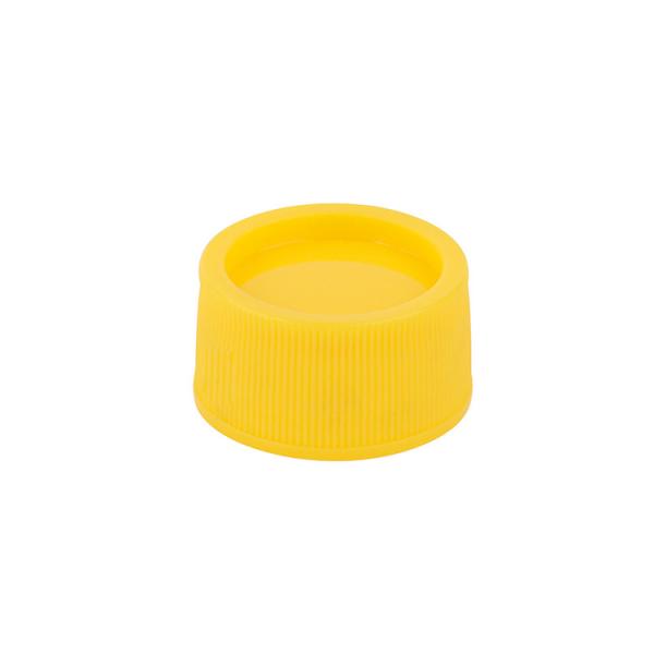 Buy cheap Yellow Striped PP Plastic Screw On Cap Covers Rotating And Sealed Cap For Skin Care from wholesalers