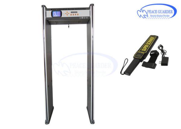 Buy cheap 100 - 240V 24 Zone Metal Detector Gate , Bilingual Door Metal Detector from wholesalers