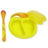 Buy cheap BPA FREE Yellow Easy Grip Baby Feeding Bowls And Spoons from wholesalers